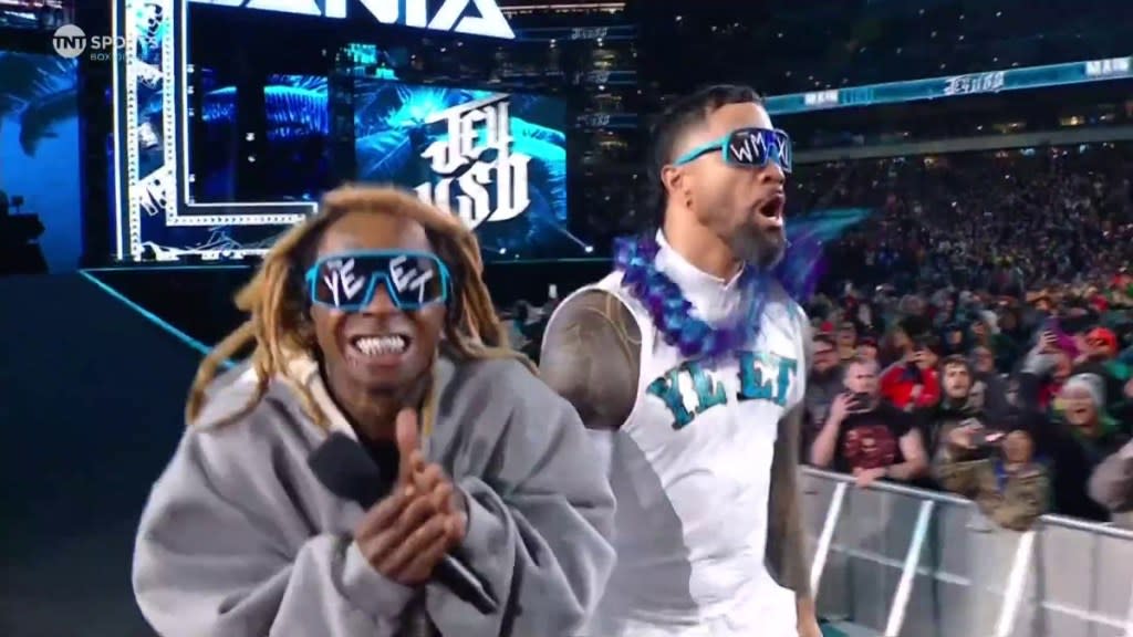 Lil Wayne Jey Uso WWE WrestleMania 40