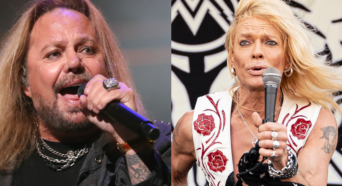 Vince Neil and Michael Monroe, circa 2023. (Photos: Getty Images)