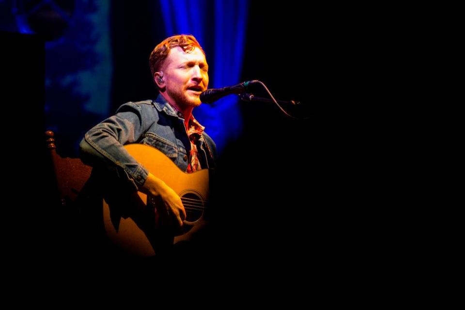 Tyler Childers performs at Rupp Arena in Lexington, Ky., on Saturday, Dec. 30, 2023.