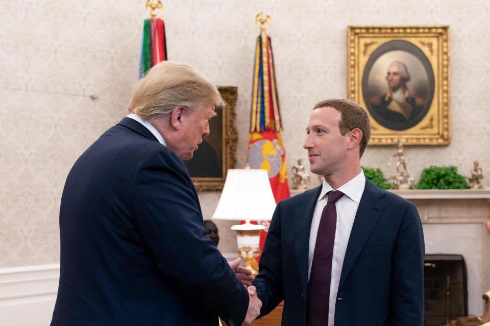 donald trump mark zuckerberg white house oval office