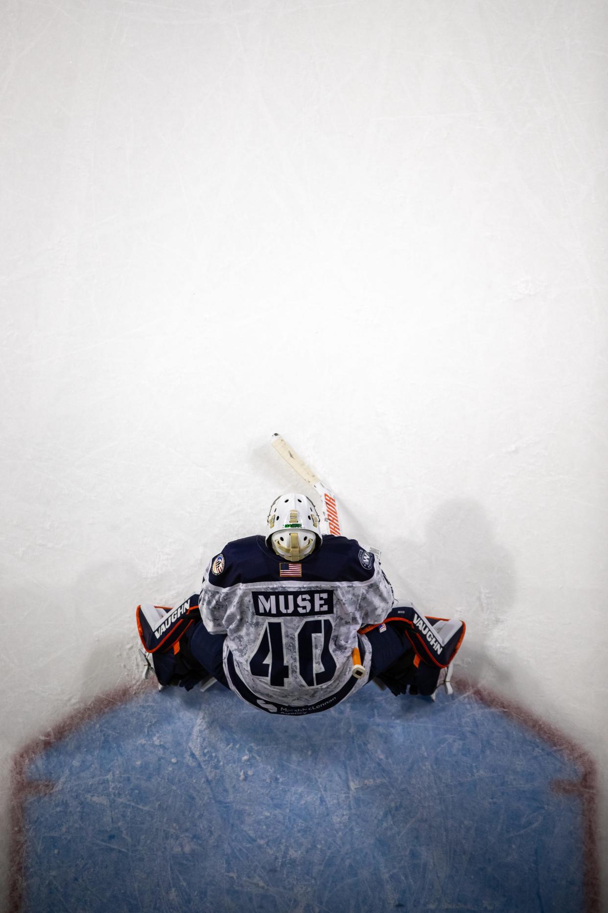 Goalie John Muse, a midseason acquisition, wound up the Railers' MVP.