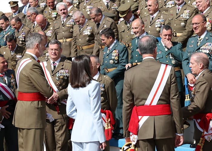 Felipe VI con sus compañeros de promoción 