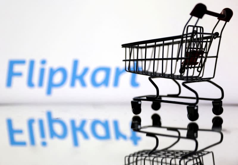 FILE PHOTO: FILE PHOTO: Illustration shows Flipkart logo