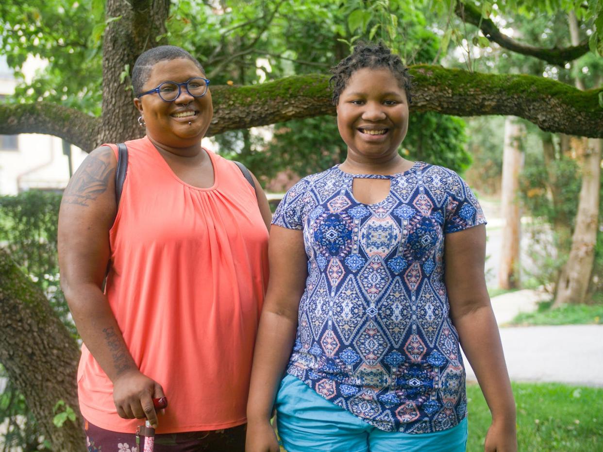 <span class="caption">Studies show that family acceptance or rejection has a big impact on a trans child's mental health and happiness. </span> <span class="attribution"><a class="link " href="https://www.gettyimages.com/detail/news-photo/deshanna-neal-pictured-with-her-transgender-daughter-news-photo/1190172555?adppopup=true" rel="nofollow noopener" target="_blank" data-ylk="slk:Scott Hoon / Barcroft Media via Getty Images;elm:context_link;itc:0;sec:content-canvas">Scott Hoon / Barcroft Media via Getty Images</a></span>