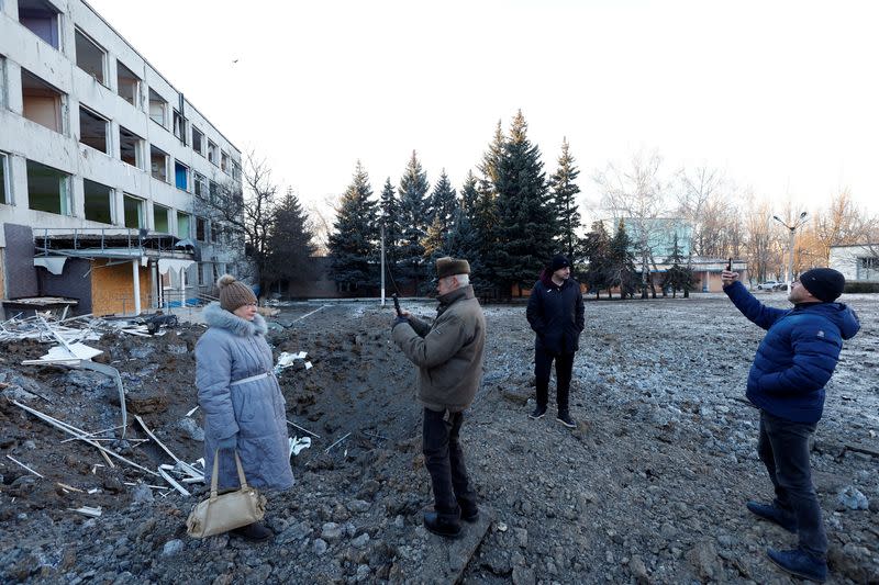 Overnight missile strike, in Kramatorsk