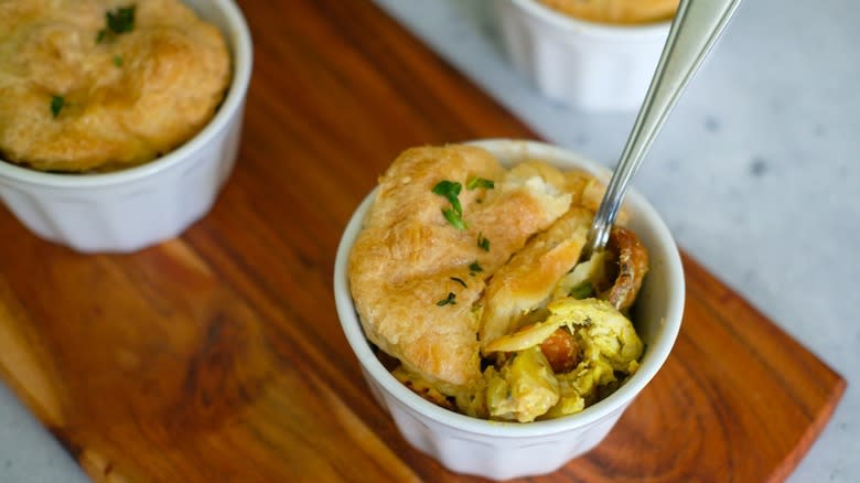 curried chicken pot pies