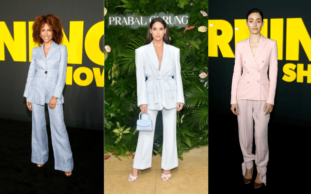 Elaine Welteroth, Adria Ajorna and Emmy Rossum. Photos: Getty Images