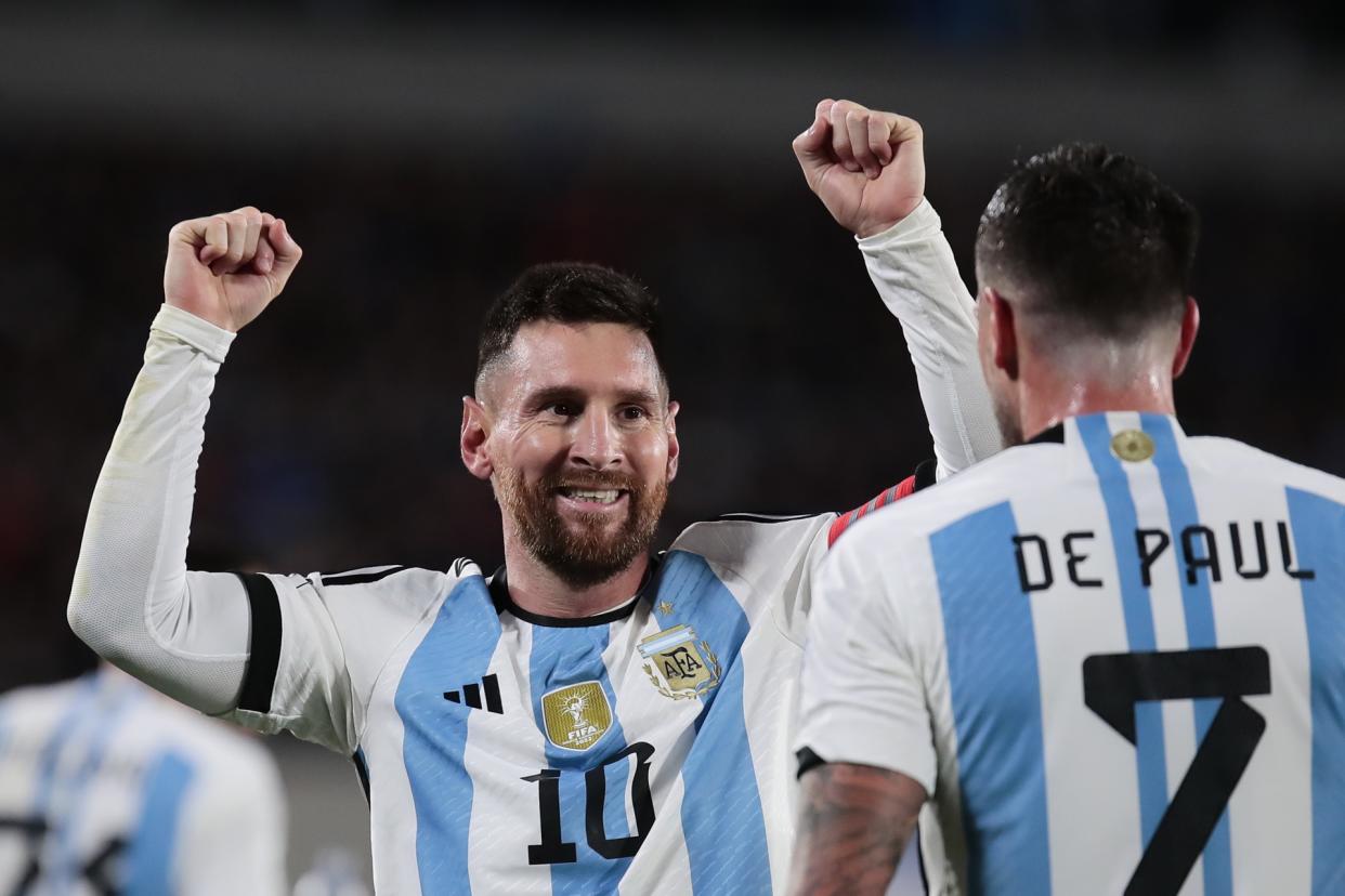 Messi por supuesto anotó el gol del tirunfo de Argentina. (Foto:AP).