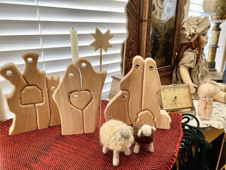 Puzzle Piece Nativity Set