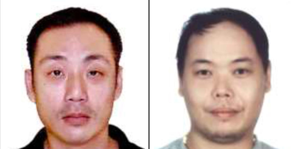 Choo Yong Sheng (left) and Yap Junlian Eddie both participated in arranging a marriage of convenience between a Singaporean man and a Chinese national. (PHOTOS: ICA)