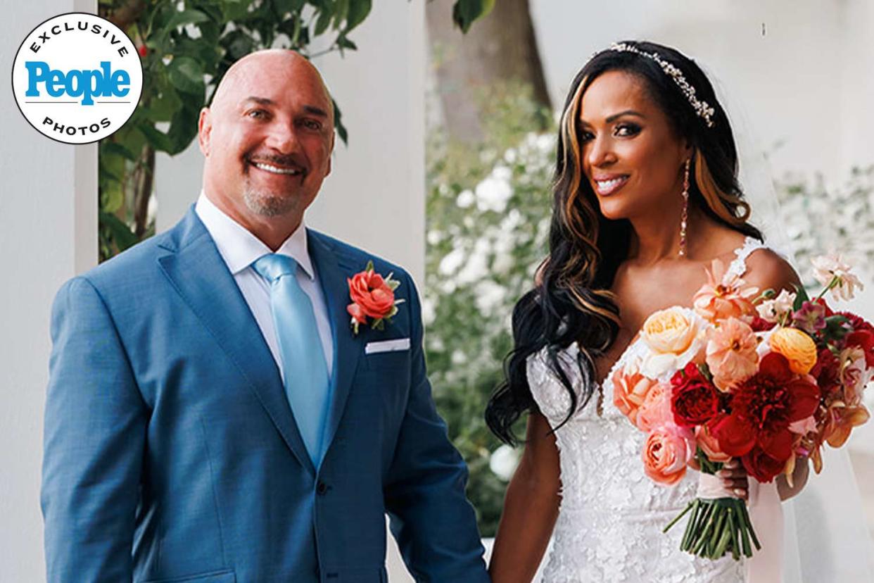 <p>Photographed by Collin Pierson</p> Jay Glazer tied the knot with model Rosie Tenison on Italy
