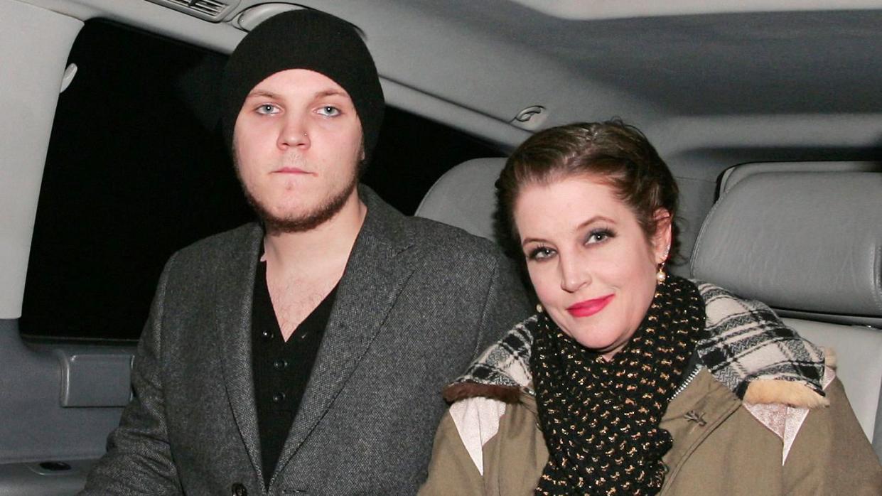 Mandatory Credit: Photo by Copetti/Photofab/Shutterstock (1531422c) Benjamin Presley Keough and Lisa Marie Presley Lisa Marie Presley and Benjamin Presley Keough at Mr Chow restaurant, London, Britain - 09 Jan 2012 Elvis Presley's daughter Lisa Marie, her son and Elvis's grandson Benjamin Presley Keough, pictured on a night out with family and friends at the Mr Chow restaurant in Knightsbridge.