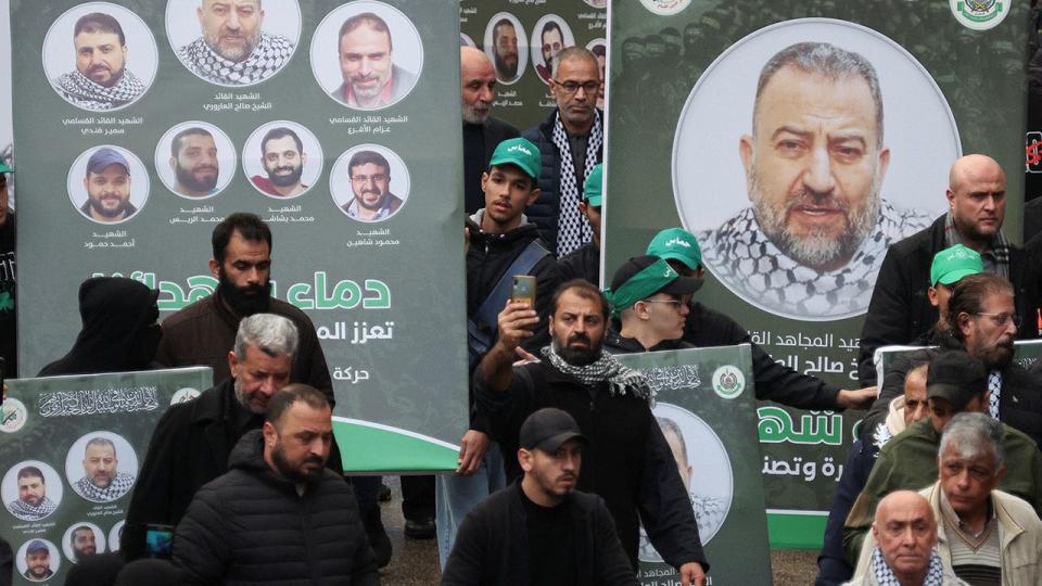 Funeral of deputy head of Hamas, Saleh al-Arouri, in Beirut