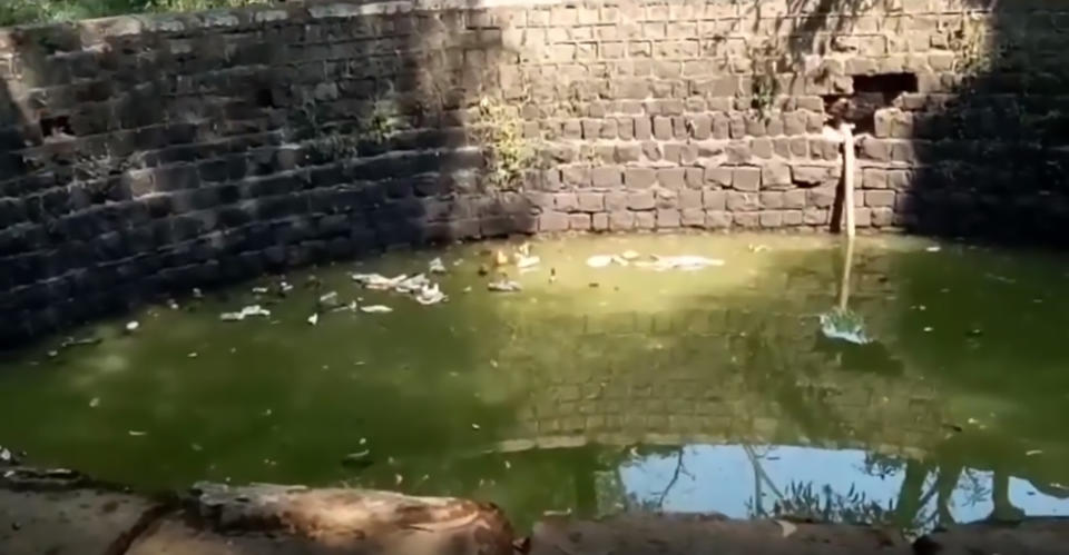 Inside the well where the girls drowned (CEN)