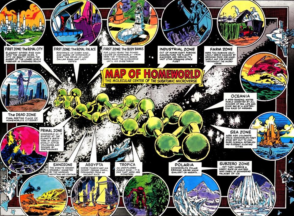 The Microverse in the pages of Marvel Comics.