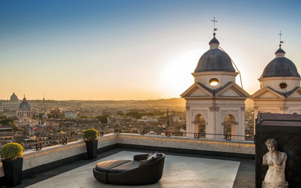 Perfect views from the rooftop of Hotel Hassler