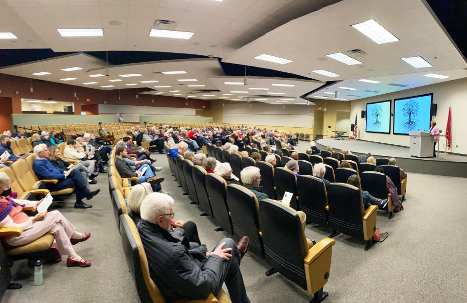 A large crowd gathered in the Y-12 New Hope Center’s Zach Wamp Auditorium for the first "Roots of America" program to hear John Fleming speak on "Roots of American Black Music: its influence on American Culture."