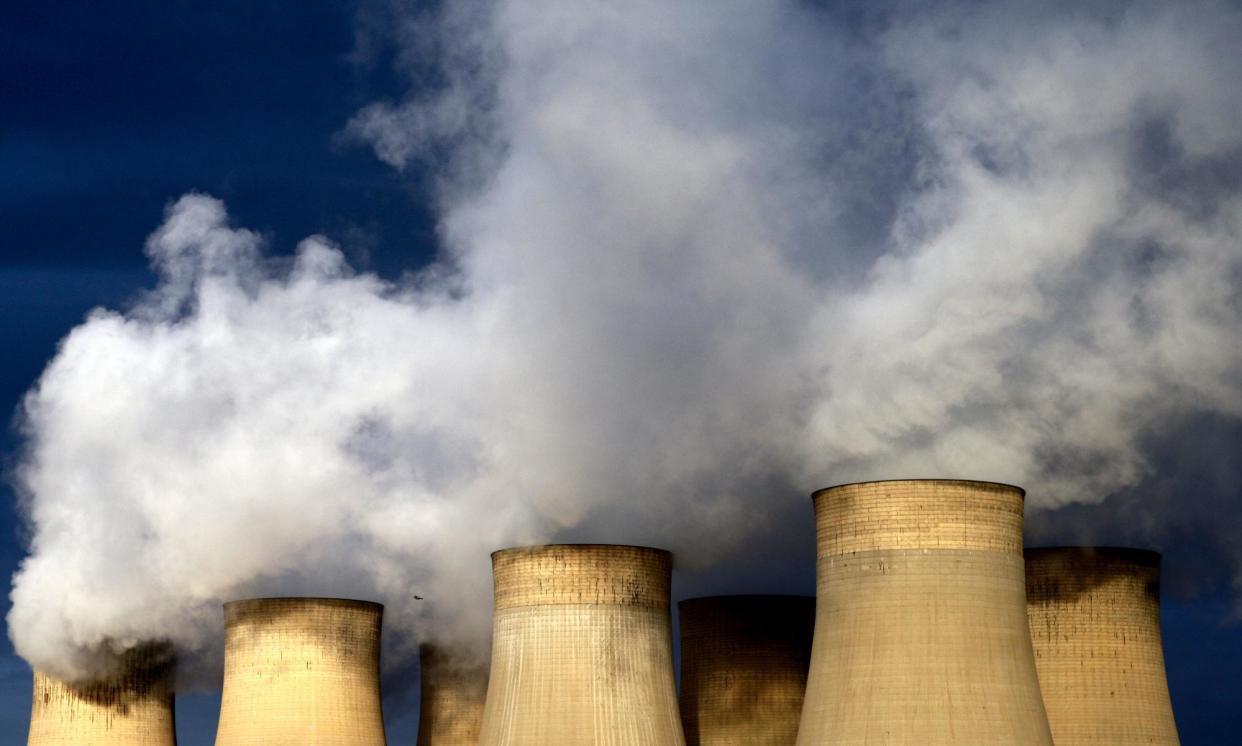 <span>The Climate Change Act allows ministers to count surplus emissions savings towards the next carbon budget – but campaigners say the UK is ‘already 'substantially off track for 2030’.</span><span>Photograph: David Davies/PA</span>