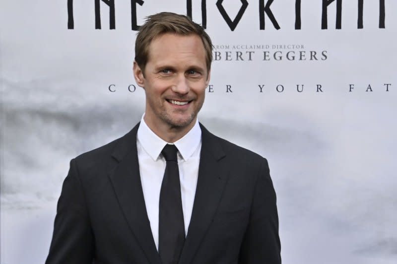 Alexander Skarsgard attends the premiere of "The Northman" at the TCL Chinese Theatre in the Hollywood section of Los Angeles on April 18, 2022. The actor turns 47 on August 25. File Photo by Jim Ruymen/UPI