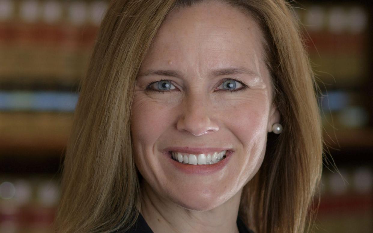 Amy Coney Barrett, at 46, would also become the youngest justices of the highest court in the land if named and confirmed - AFP