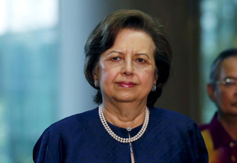 Malaysia's Bank Negara Governor Zeti Akhtar Aziz arrives at an event announcing revisions to the fiscal budget in Putrajaya, Malaysia