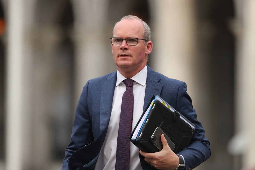 Simon Coveney said he was hopeful a deal could be reached between the UK and EU over the NI Protocol (Niall Carson/PA) (PA Wire)