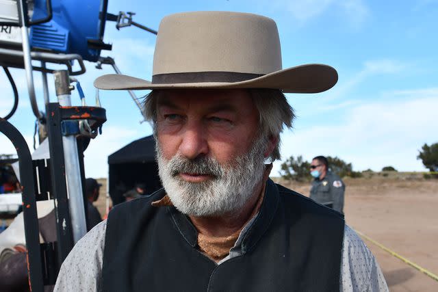 <p>Santa Fe County Sheriff's Office/ZUMA Press Wire Service/Shutterstock </p> Alec Baldwin on the set of 'Rust'