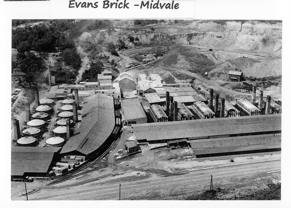 This is an aerial view of the Evans brick plant in Midvale.
