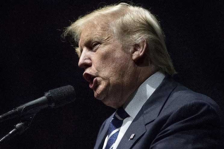 In this Dec. 9, 2016 file photo, President-elect Donald Trump speaks in Grand Rapids, Mich. (Photo: Andrew Harnik/AP)