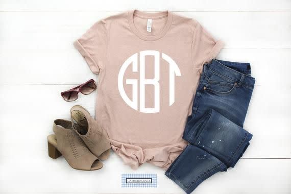 Circle Monogrammed Tee