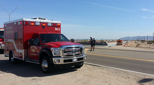 Twin 18-month-old boys were pronounced dead at a hospital after being pulled from the Arizona canal Photo: AP