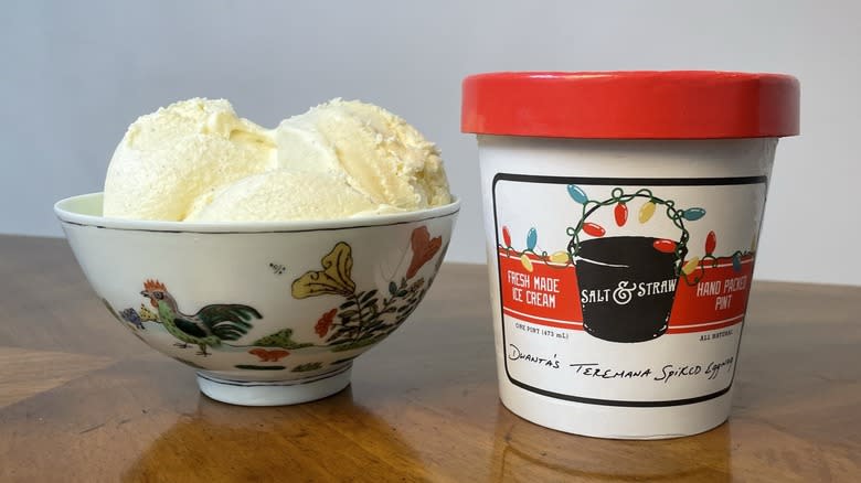 Salt & Straw eggnog ice cream