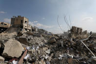 <p>The destroyed Scientific Research Centre is seen in Damascus, Syria, April 14, 2018. (Photo: Omar Sanadiki/Reuters) </p>