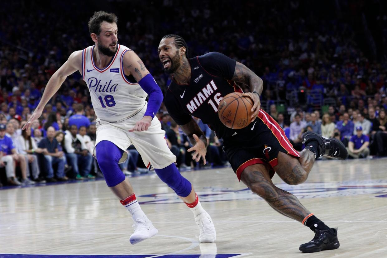 James Johnson has been with the Heat for two seasons. (AP)