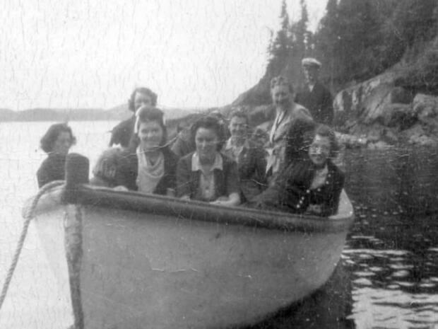 Matchim says he fell in love his family history after doing his family tree. Since then, he's collected thousands of photos, like this one featuring his great- grandmother Blanche Matchim, in a dory with a group of others in Sandy Cove. 