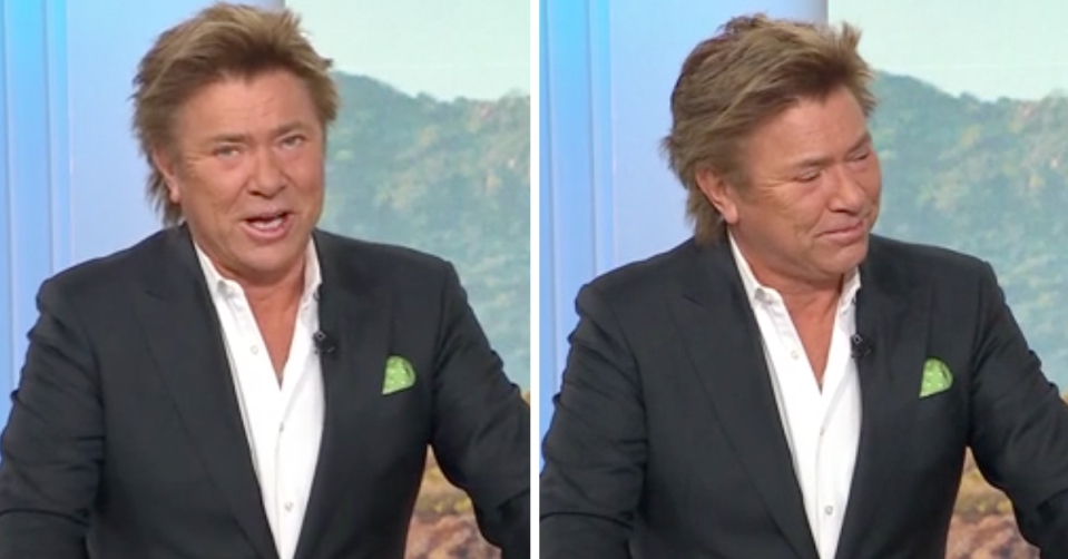 Richard Wilkins tearing up on Today Extra.