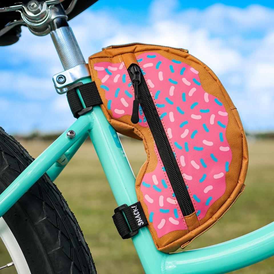 <p><a href="https://www.snack.bike/shop/donut-frame-bag" rel="nofollow noopener" target="_blank" data-ylk="slk:Shop Now;elm:context_link;itc:0;sec:content-canvas" class="link ">Shop Now</a></p><p>Donut Frame Bag</p><p>snack.bike</p><p>$33.99</p><span class="copyright">Courtesy Snack!</span>