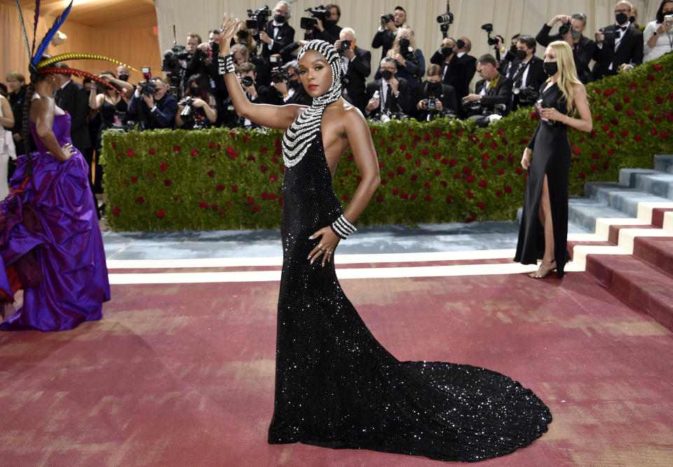 Janelle Monae attends The Metropolitan Museum of Art's Costume Institute benefit gala celebrating the opening of the "In America: An Anthology of Fashion" exhibition on Monday, May 2, 2022, in New York. (Photo by Evan Agostini/Invision/AP)