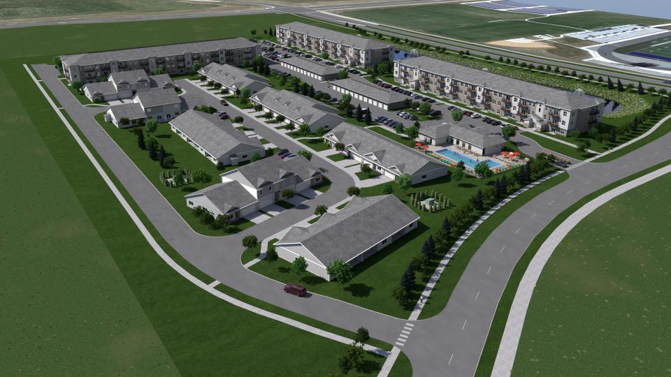 Hubbell Realty Co.'s ConvergeNW apartment community will have 459 units near Northwest High School. The project is estimated to cost $90 million.