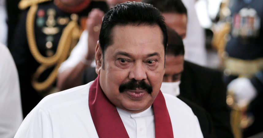 斯里蘭卡總理拉賈帕克薩宣布辭職。（圖／達志／路透社）