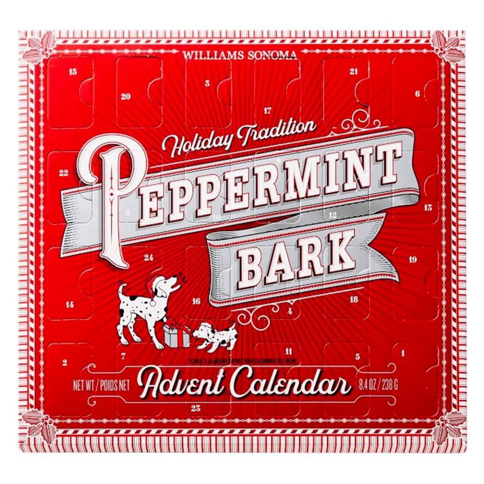 <p><a href="https://go.redirectingat.com?id=74968X1596630&url=https%3A%2F%2Fwww.williams-sonoma.com%2Fproducts%2Fwilliams-sonoma-peppermint-bark-advent-calendar&sref=https%3A%2F%2Fwww.bestproducts.com%2Flifestyle%2Fg41767020%2Fbest-chocolate-advent-calendars%2F" rel="nofollow noopener" target="_blank" data-ylk="slk:Shop Now;elm:context_link;itc:0;sec:content-canvas" class="link ">Shop Now</a></p><p>Peppermint Bark Chocolate Advent Calendar</p><p>williams-sonoma.com</p><p>$59.90</p>