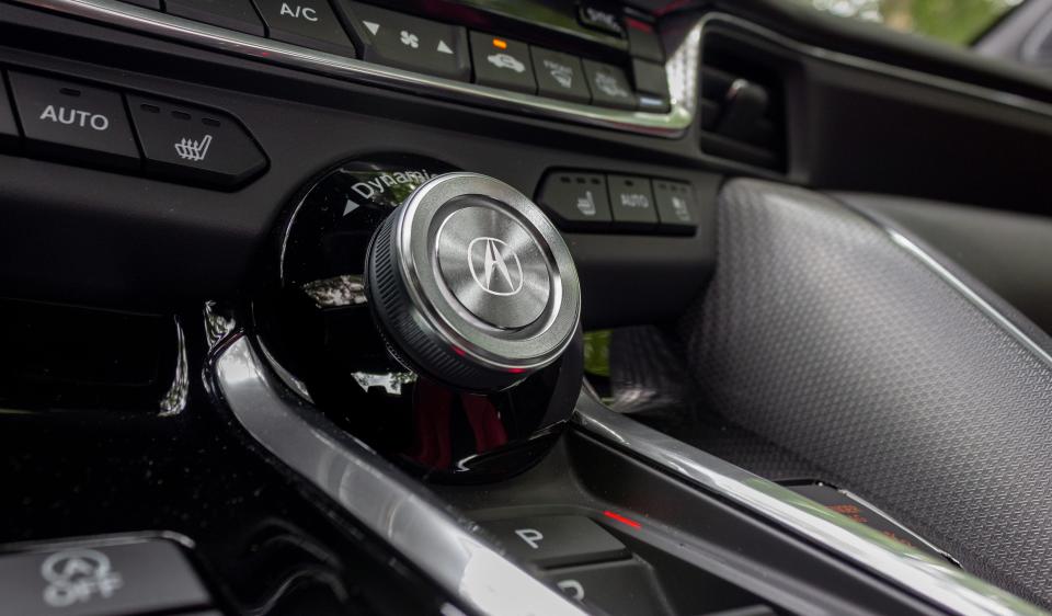 The 2021 Acura TLX A-Spec's interior controls.