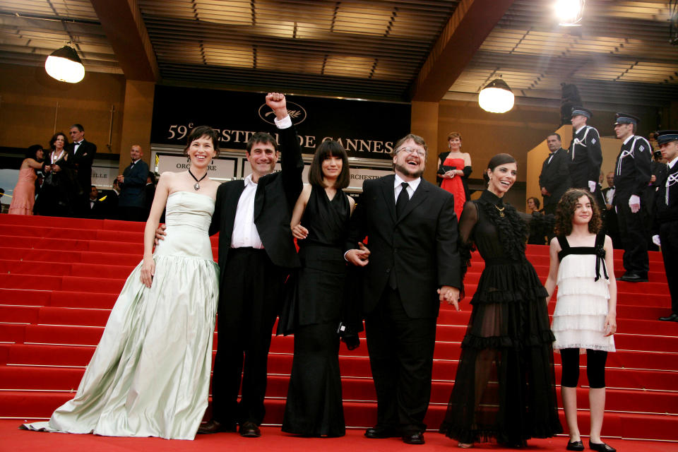 Cast and crew members at the premiere of 