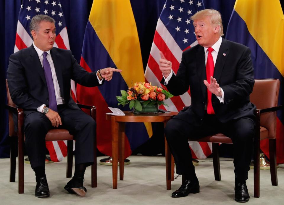 Donald Trump Ivan Duque Colombia UN General Assembly