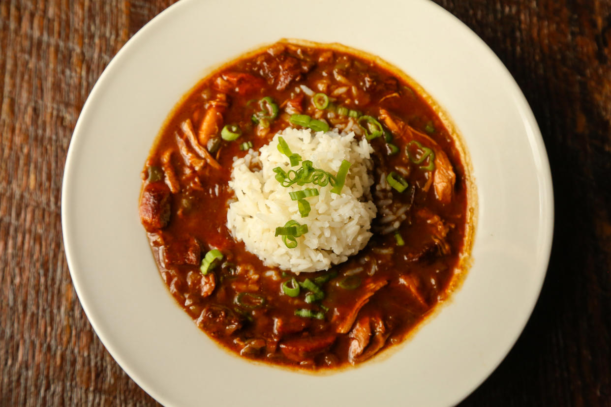 The gumbo at New Orleans-based restaurant Gris-Gris was the best I had on a recent trip to the city, so I asked chef Eric Cook for his recipe. (Photo: Randy Schmidt Photography)