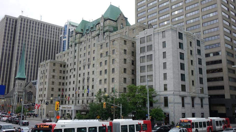 The Lord Elgin Hotel on Elgin Street in Ottawa. 