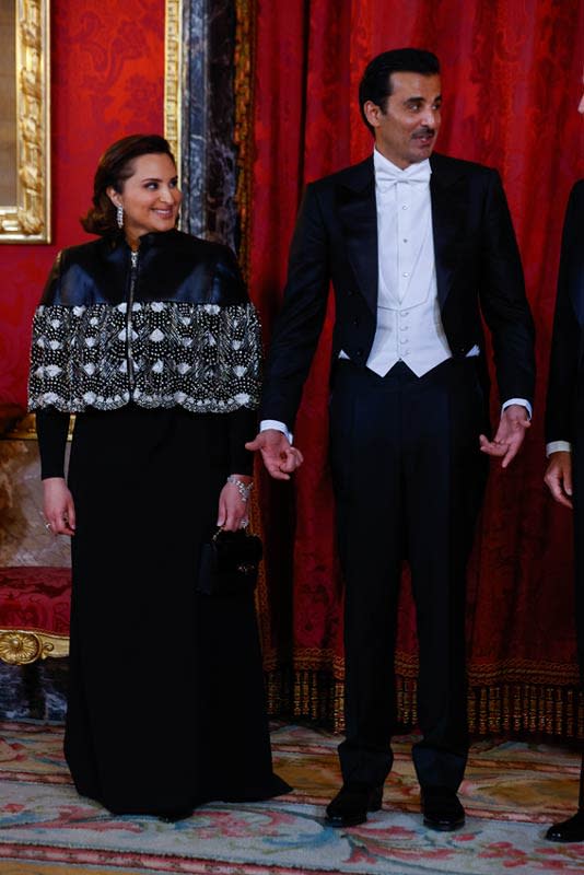 Los reyes Felipe y Letizia, anfitriones en una cena de gala para el emir y la jequesa de Catar