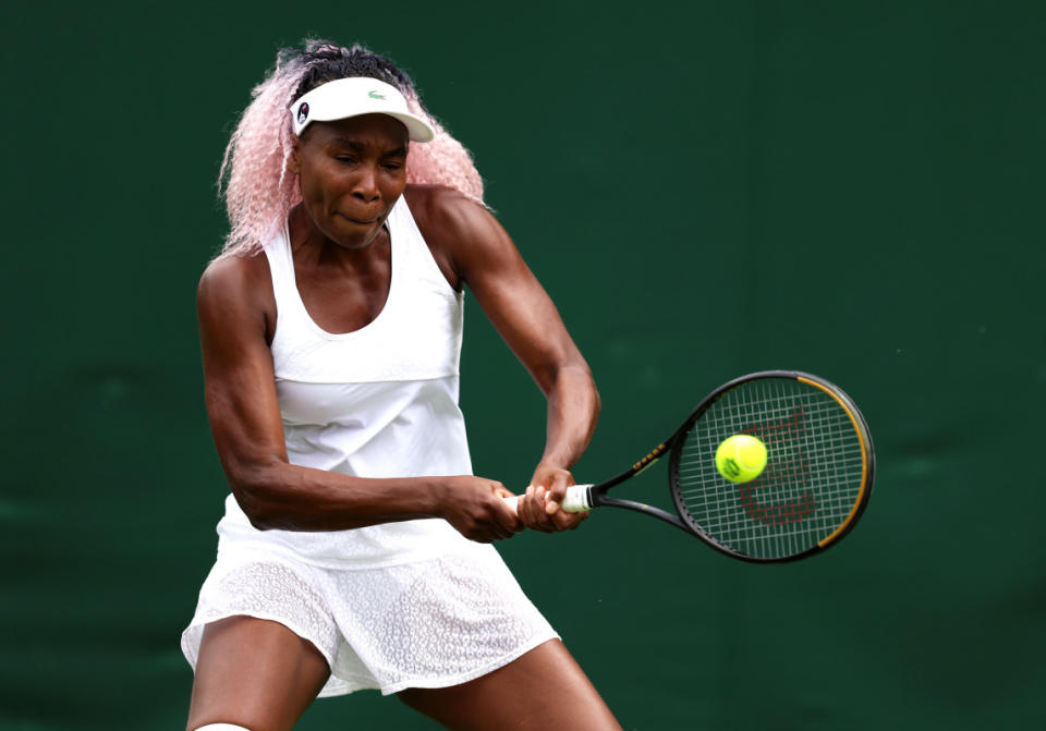 Williams playing at Wimbledon in 2023.<p>Photo: Clive Brunskill/Getty Images</p>