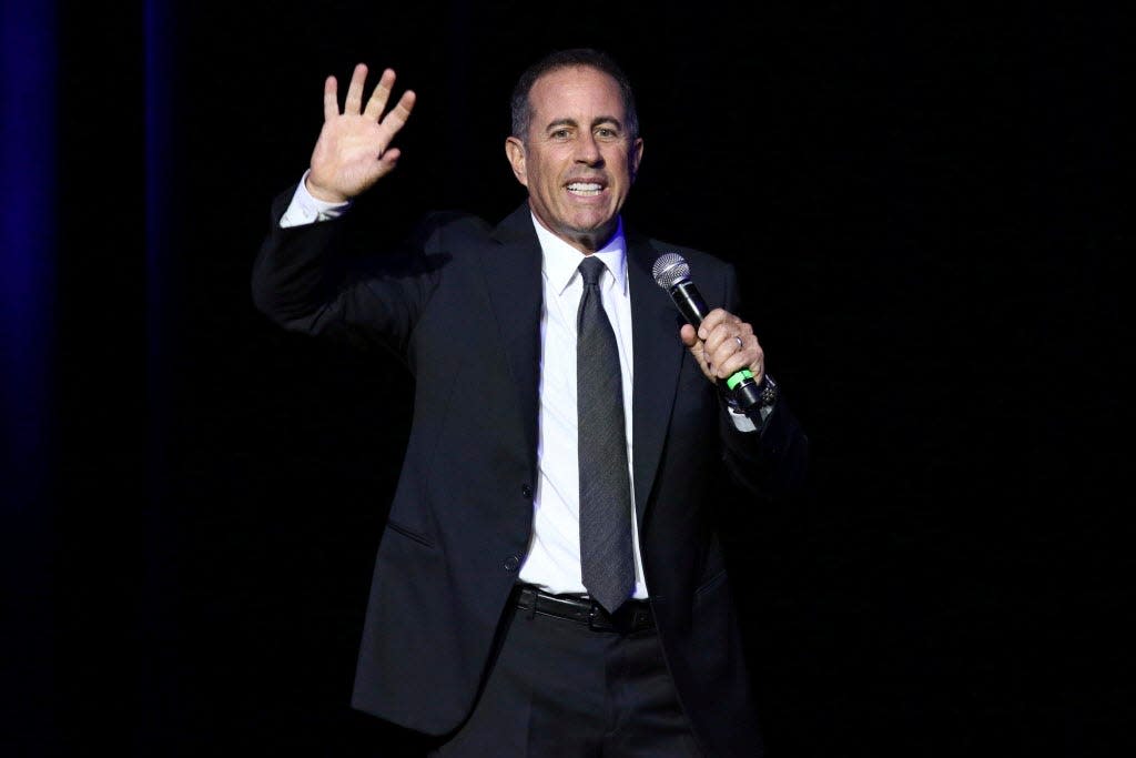 Jerry Seinfeld performs at Stand Up For Heroes in New York on Nov. 1, 2016.