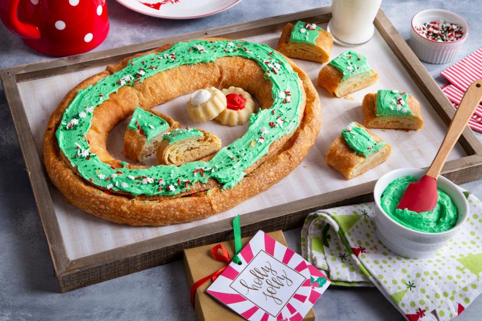 Christmas cookie kringle is one of the holiday offerings from O&H Danish Bakery, a tradition in Racine since 1949.